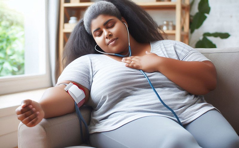 Obesity is not only a physical problem but also a risk factor for cardiovascular health. Photo - AI: Cat Tien