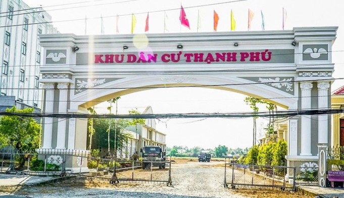 Khu dân cư liên quan đến Giám đốc Cty phát triển nhà Cà Mau bị bắt. Ảnh: Nhật Hồ