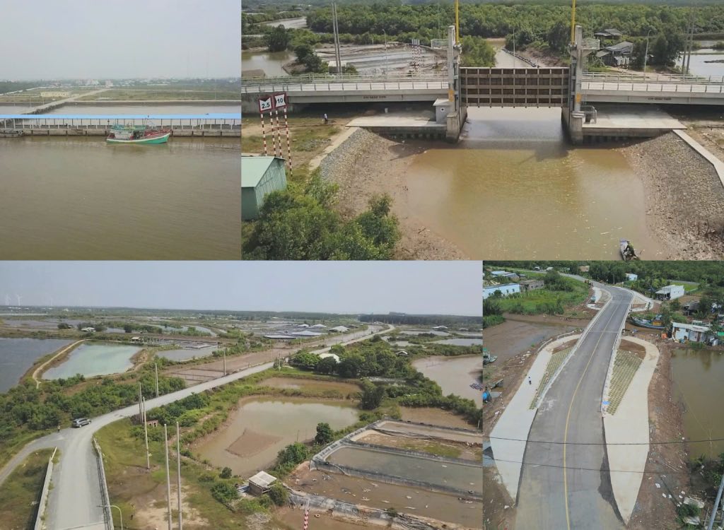 Ben Tre dau tu ha tang cac cong trinh, du an dua vao su dung va khai thac se tao dong luc phat trien cac nganh kinh te bien o huyen Ba Tri (tinh Ben Tre). Anh: Thanh Nhan