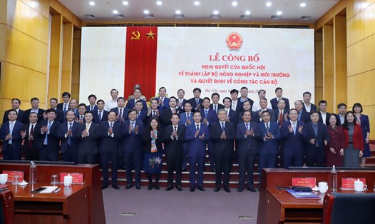 Bộ Nông nghiệp và Môi trường đã có các Quyết định về công tác cán bộ. Ảnh: Khương Trung