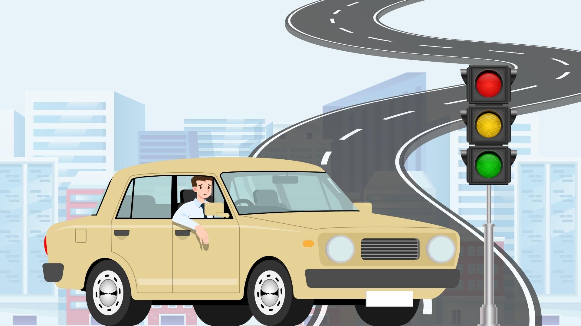 Latest regulations on fines for cars with red light stopping lines. Graphics: Phuong Anh