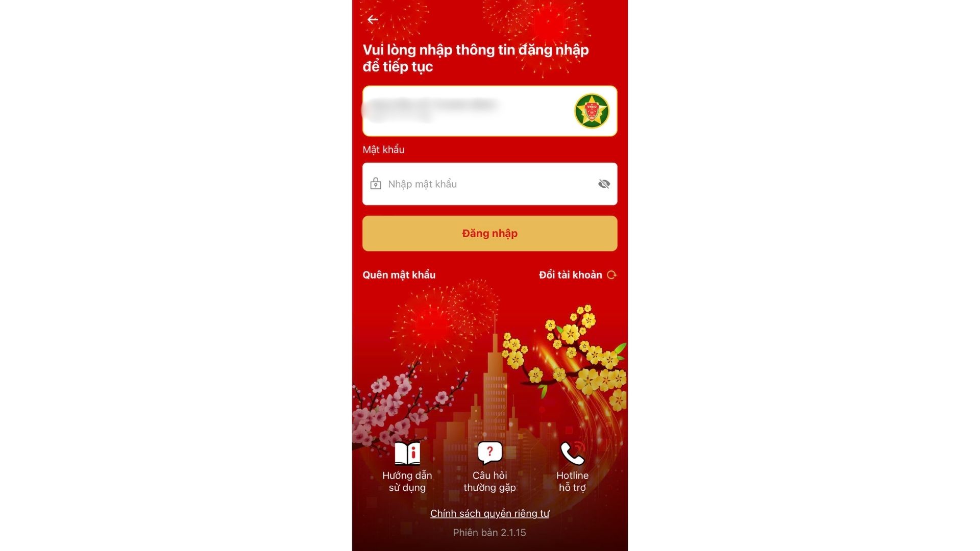 Giao dien ung dung VNeID cap nhat phien ban moi nhat. Anh: Thanh Binh