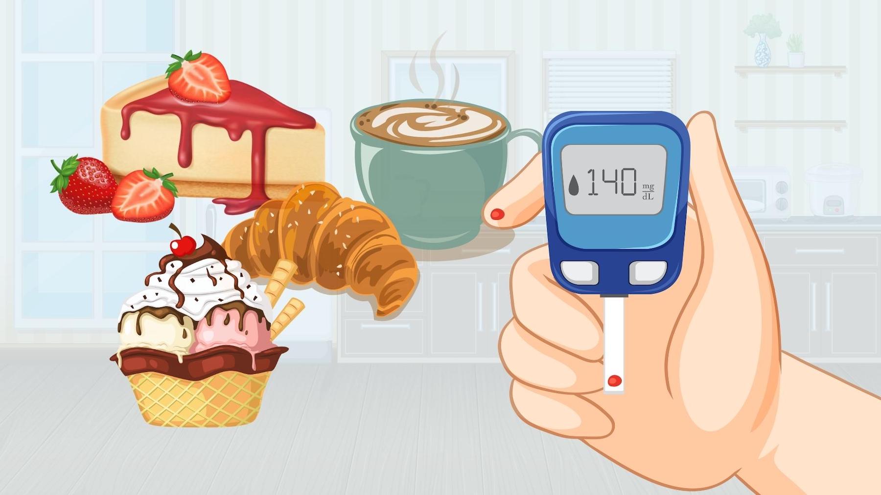 Eat sweets with 6 ways to keep blood sugar under control. Graphics: Linh Dan