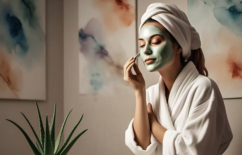 Uses and ways to make a night mask for your skin. Photo: AI