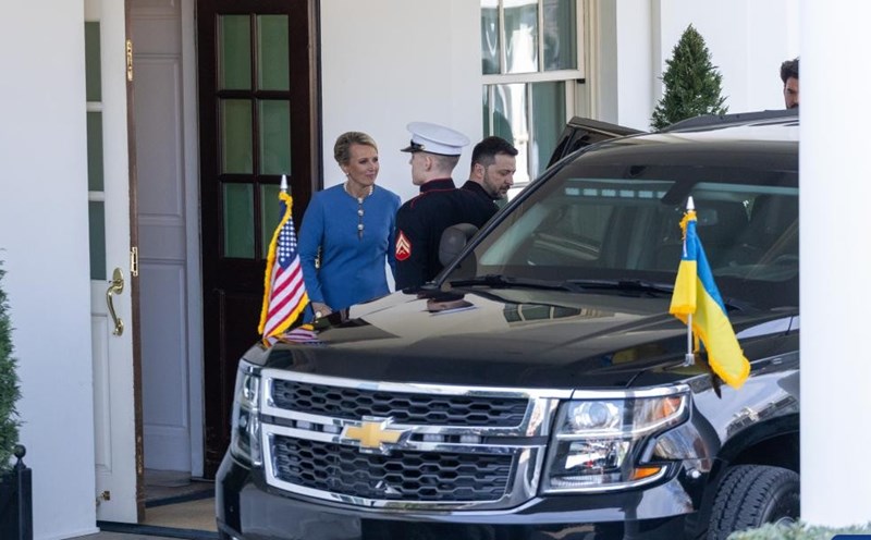 Ukrainian President Volodymyr Zelensky left the White House on February 28 after meeting with US President Donald Trump. Photo: Xinhua