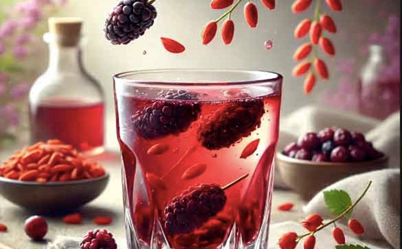 Drinking goji berries and mulberries is good for the liver. Graphics: Ha May