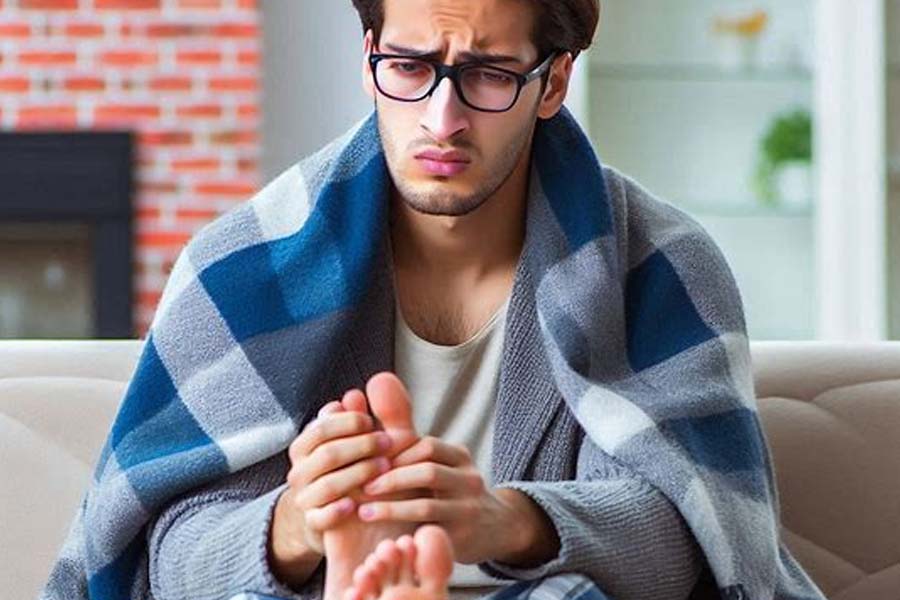 Symptoms of liver disease appear in the feet. Photo: Ai - Thien Nhan