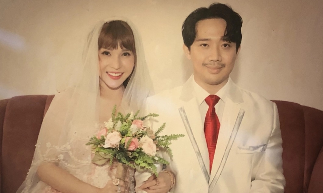 Kha Nhu and Tran Thanh act as a couple in "Nha Ba Nu". Photo: Producer