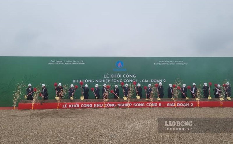 Starting construction of Song Cong II Industrial Park Project (phase 2). Photo: Lam Thanh