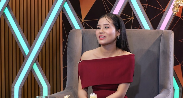 Actress Cam Ho in the program "Chuyen tai cung sao". Photo: Provided by the manufacturer