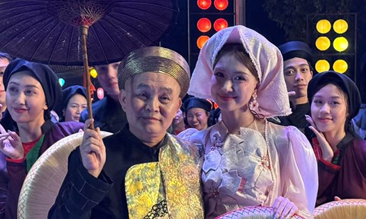 Xuân Hinh tham gia MV "Bắc Bling" của Hòa Minzy. Ảnh: Ê-kíp cung cấp