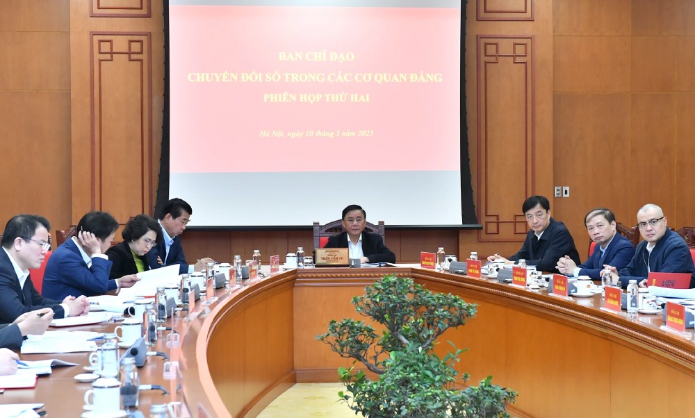 The Steering Committee for Digital Transformation in Party agencies held its second meeting. Photo: Dang Khoa