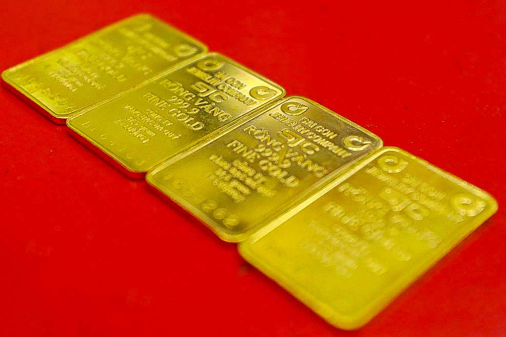 Over the past year, domestic SJC gold bar prices have increased by about 13.6%. Photo: Phan Anh
