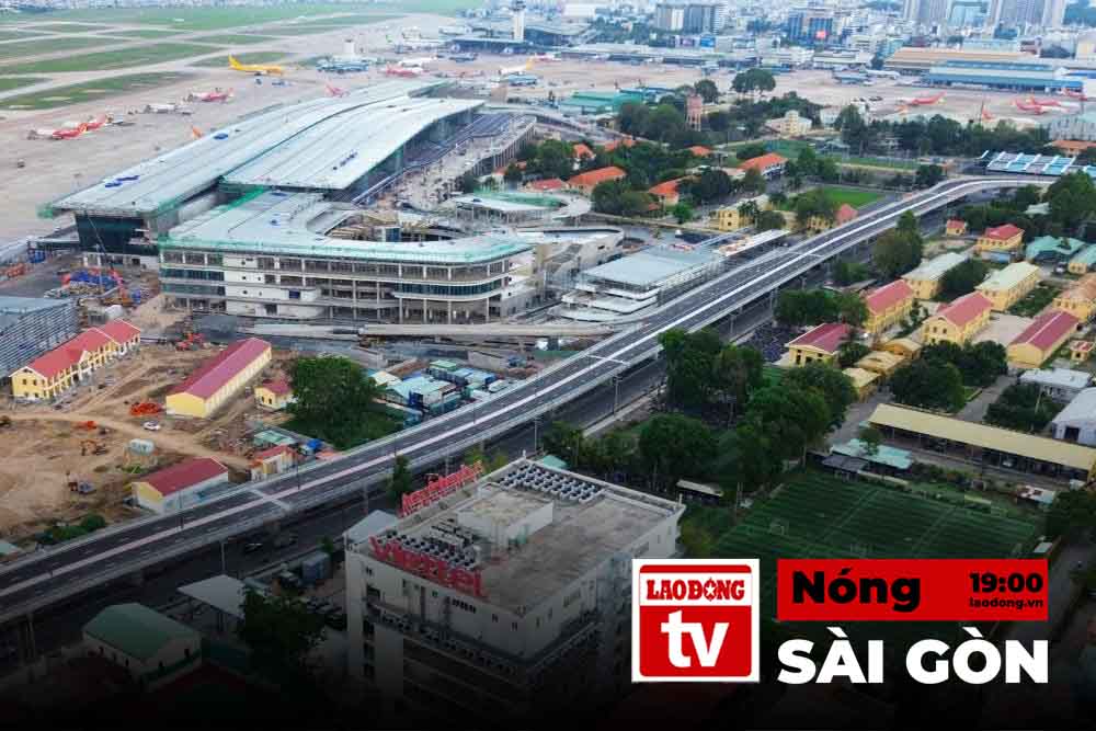 Hot Saigon: The overpass in front of Tan Son Nhat T3 station is about to open to traffic.