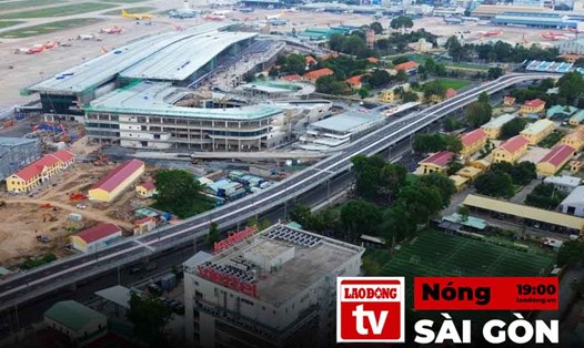 Nóng Sài Gòn: Cầu vượt trước ga T3 Tân Sơn Nhất sắp thông xe.