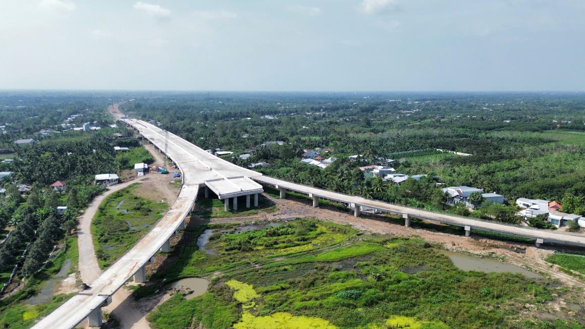 Nut giao IC2 o Can Tho cung thanh hinh. Anh: Ta Quang