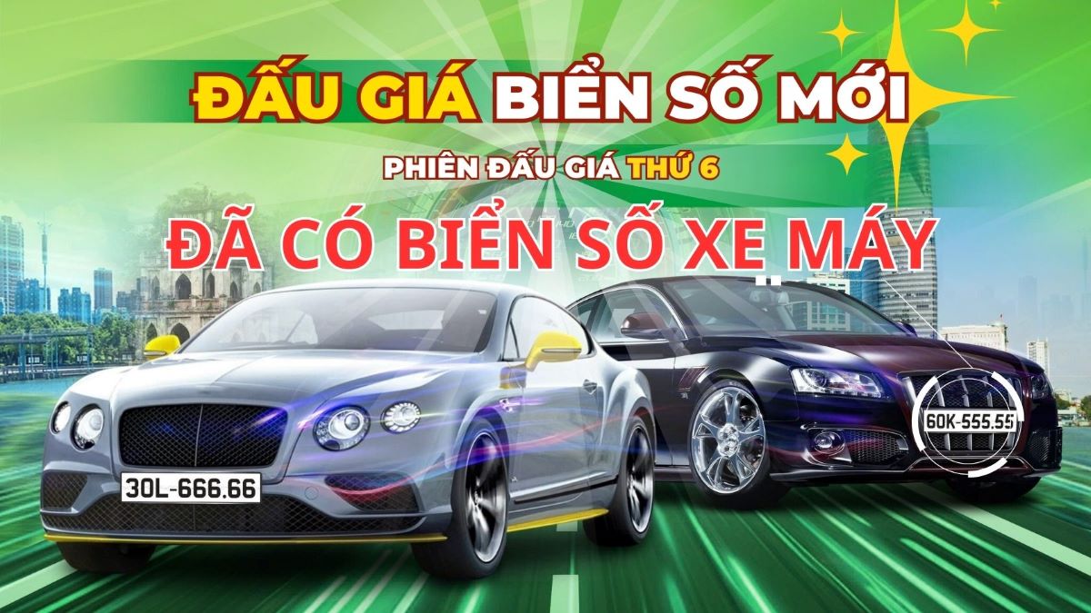 More than 1 million motorcycle license plates will be auctioned