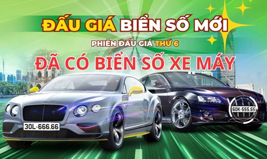 Hơn 1 triệu biển số xe máy sẽ lên sàn đấu giá