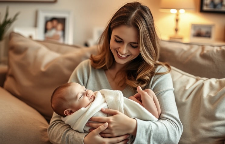 The Ministry of Health proposes that if a second child is born, there will be a 7-month maternity leave. AI graphics: Huong Giang