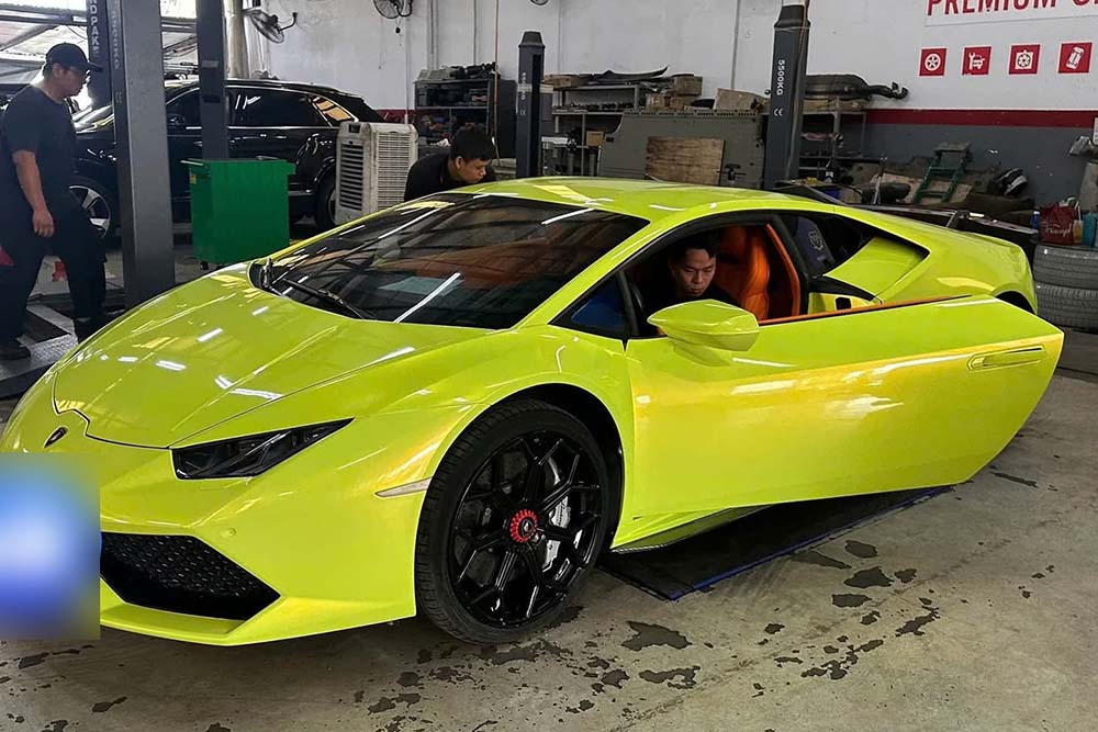 Lamborghini Huracan LP610-4 priced at over VND9 billion was bought after 2 weeks of being advertised for sale. Photo: Hong Phuc