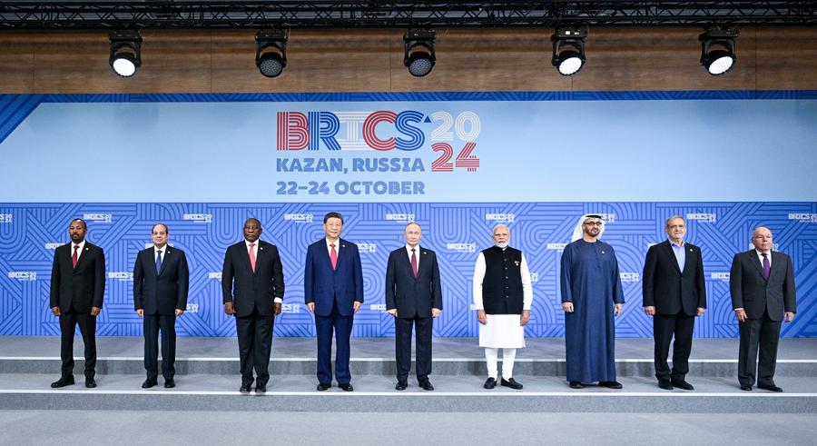 Leaders of countries attending the BRICS summit in Kazan, Russia in 2024. Photo: Xinhua