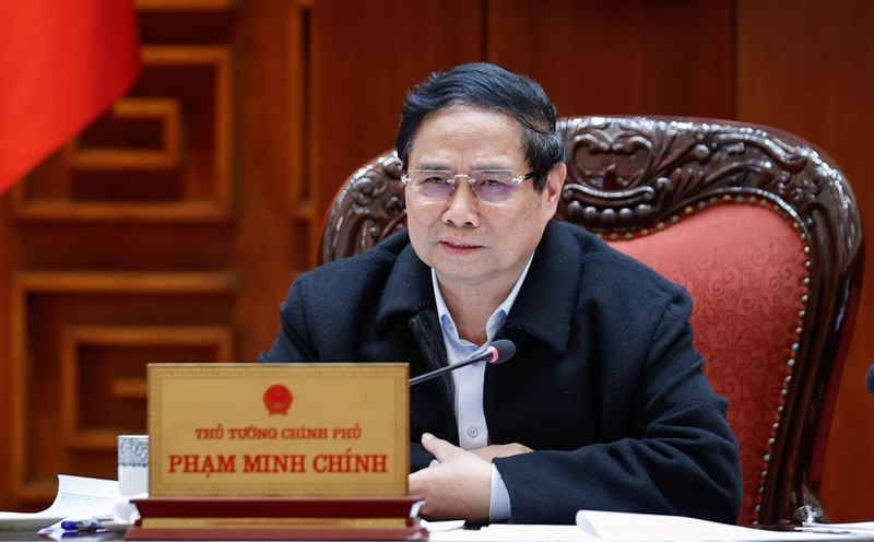 Politburo member and Prime Minister Pham Minh Chinh said that when reorganizing, the number of provincial-level administrative units will be reduced by about 50% compared to the present. Photo: Nhat Bac