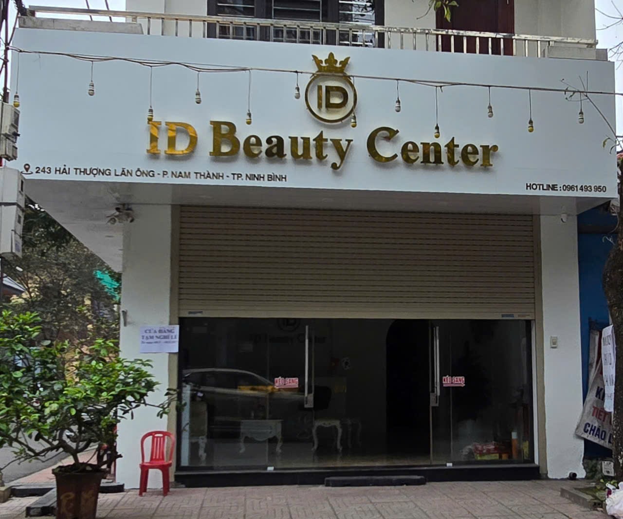 Cơ sở thẩm mỹ ID Beauty Center bị phát hiện hoạt động chui. Ảnh: Nguyễn Trường
