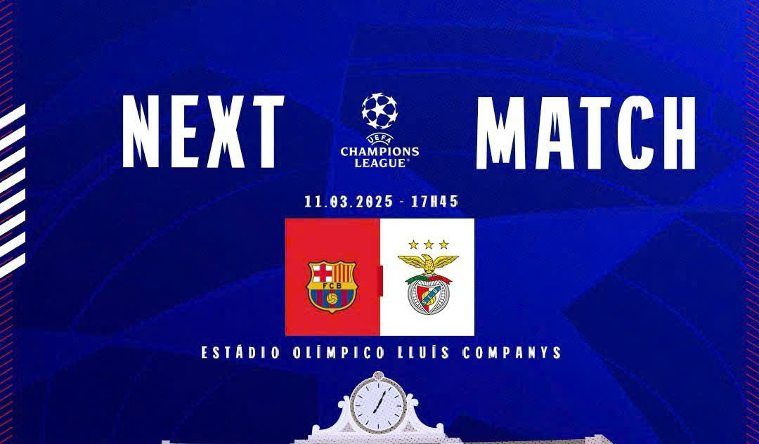 Barcelona face Benfica in the Champions League. Photo: Benfica Club