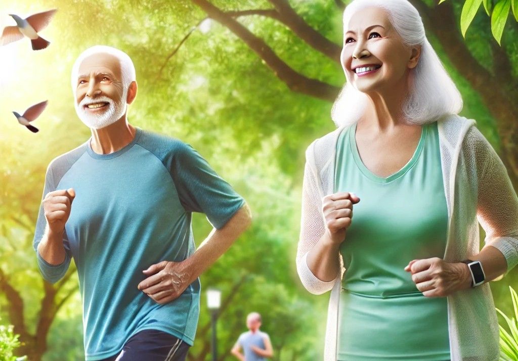 Tập thể dục tốt cho sức khỏe giúp kéo dài tuổi thọ. Ảnh: AI