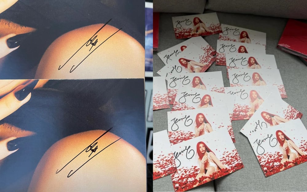 Blackpink's Jennie and Lisa are suspected of being scammed out of using their digital signatures instead of their handwritten ones. Photo: Cut from X