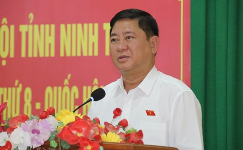 Mr. Tran Quoc Nam - Chairman of Ninh Thuan province concurrently holds the position of Head of the Provincial Steering Committee for Prevention and Control of Toll Embezzlement. Photo: Huu Long