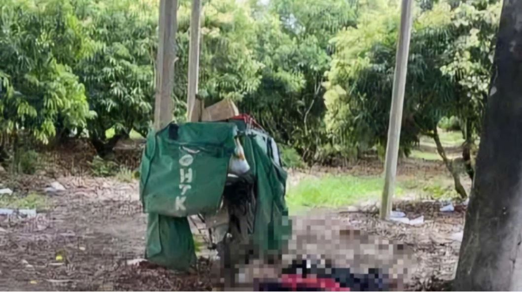 The area where Mr. N was found dead by local residents. Photo: Tien Thoai