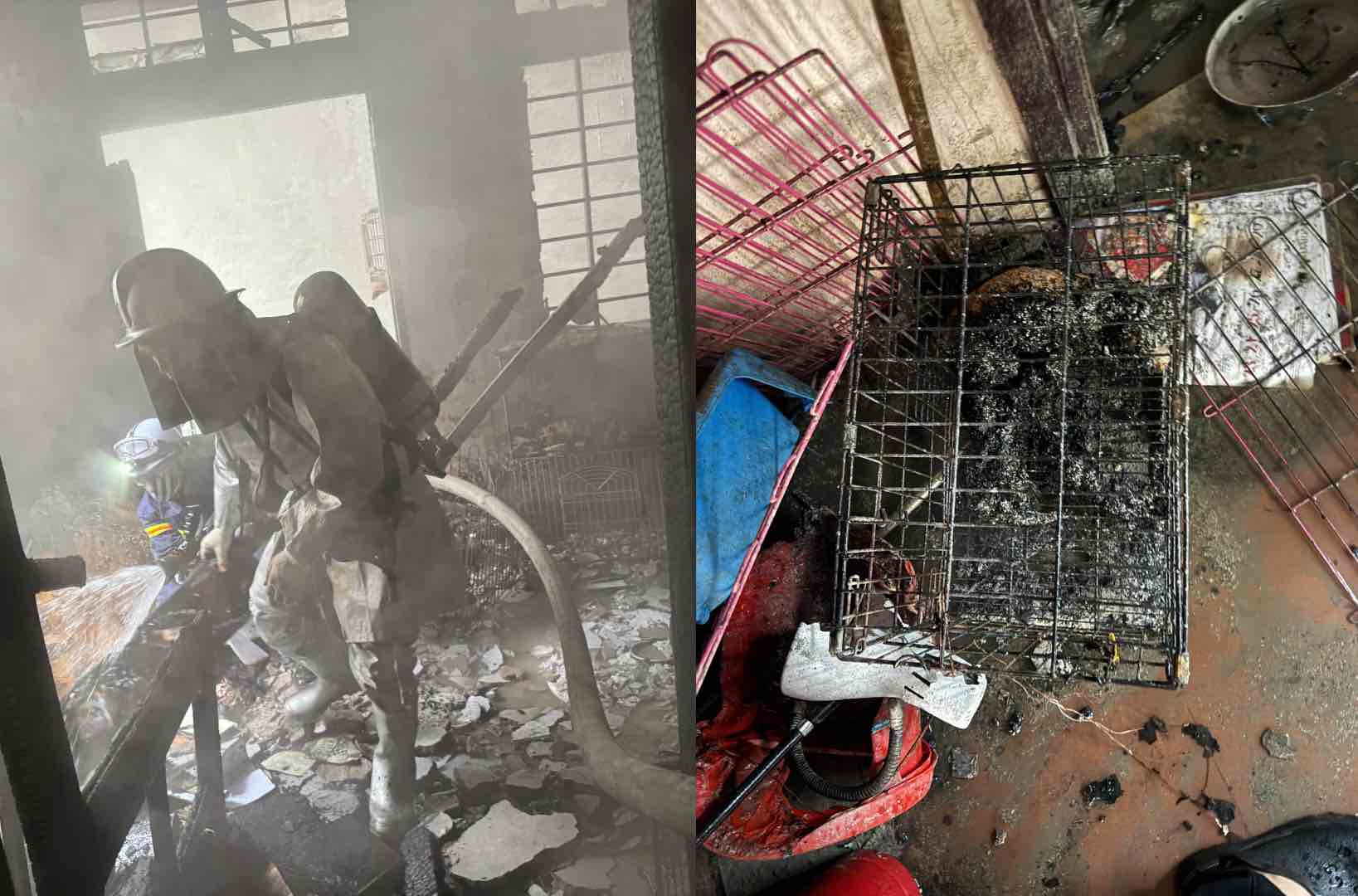 Scene of the house fire at Doi Can (Hanoi). Photo: Provided by the police