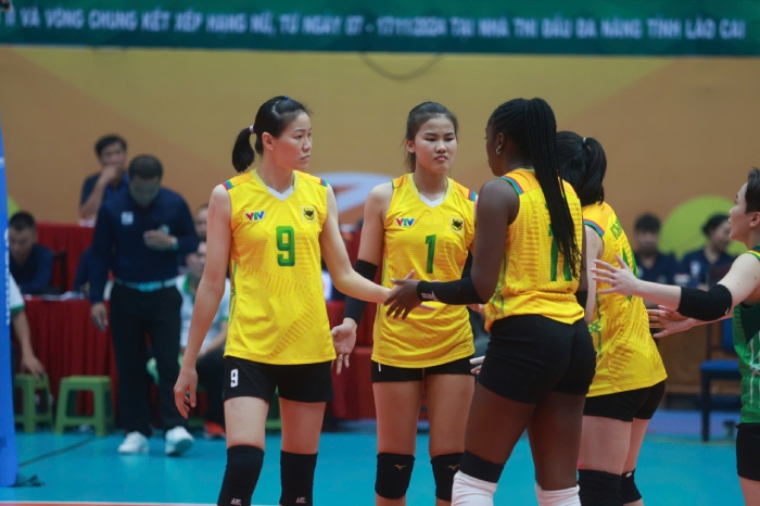 VTV Binh Dien Long An is the reigning champion of the national volleyball tournament. Photo: VFV