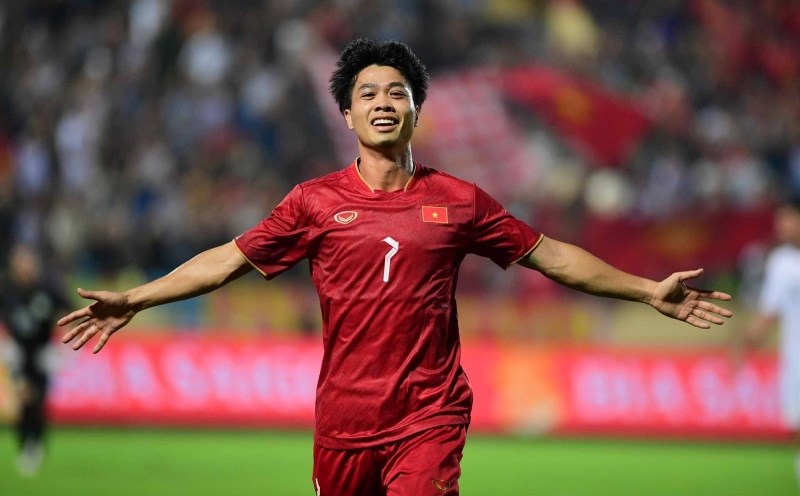 Striker Cong Phuong. Photo: Minh Dan