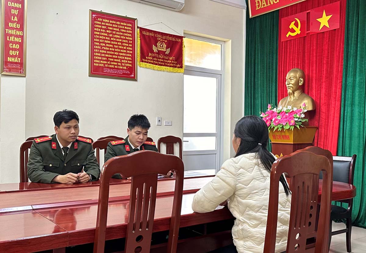 Người báo chốt thổi nồng độ cồn ở Hà Nam bị xử phạt. Ảnh: Công an tỉnh Hà Nam