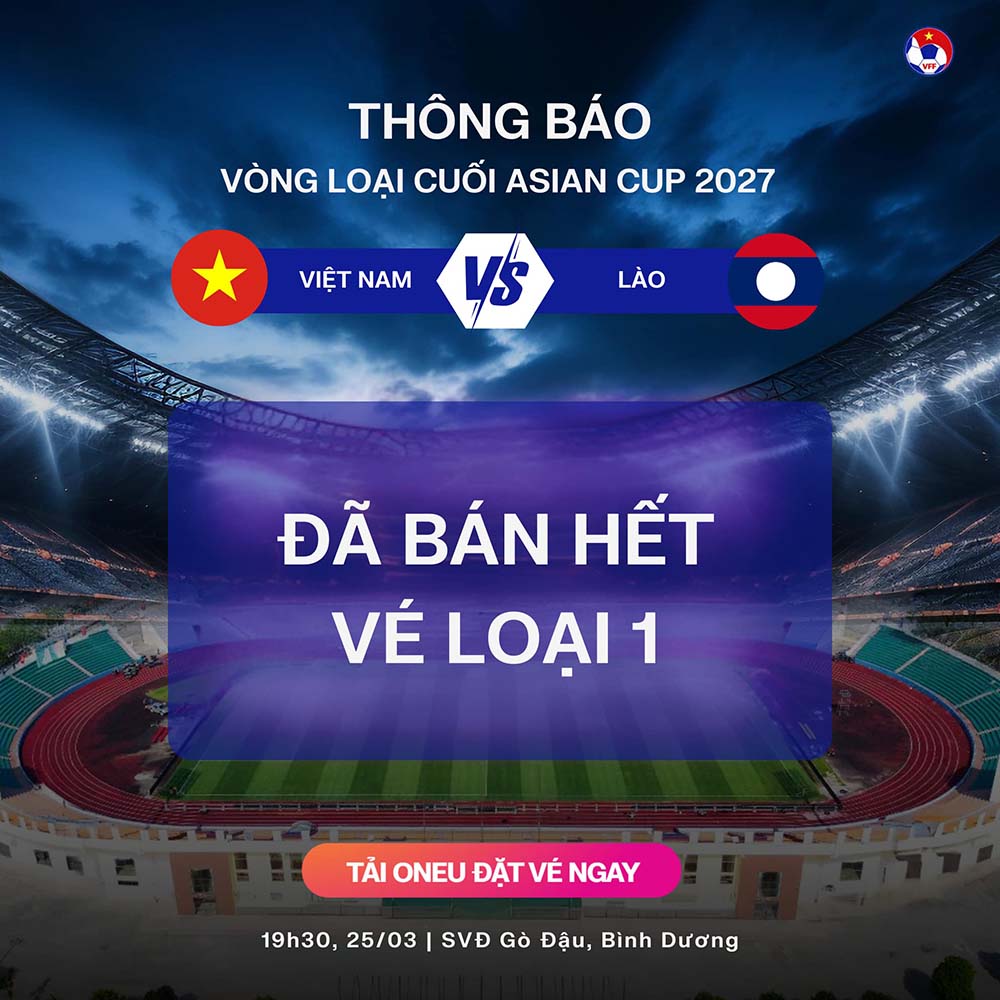 Tickets for the first qualifying match between Vietnam and Laos have been sold out. Photo: VFF
