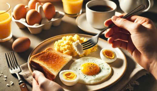 Note when eating too many eggs in 1 day, avoid increasing blood sugar. Graphics: Huong Giang