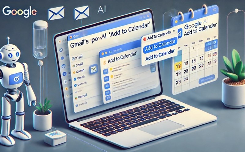 The new Gemini feature on Gmail. Illustrative photo created by AI