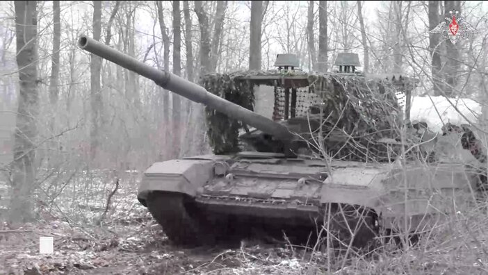 Russian tanks on the battlefield. Photo: Russian Ministry of Defense