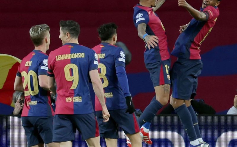 Barcelona easily beat Benfica at home at Camp Nou. Photo: AFP