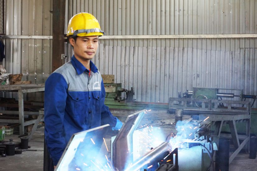 Mr. Pham Van Trung, Hon Gai Mechanical Company - Vinacomin. Photo: Doan Hung