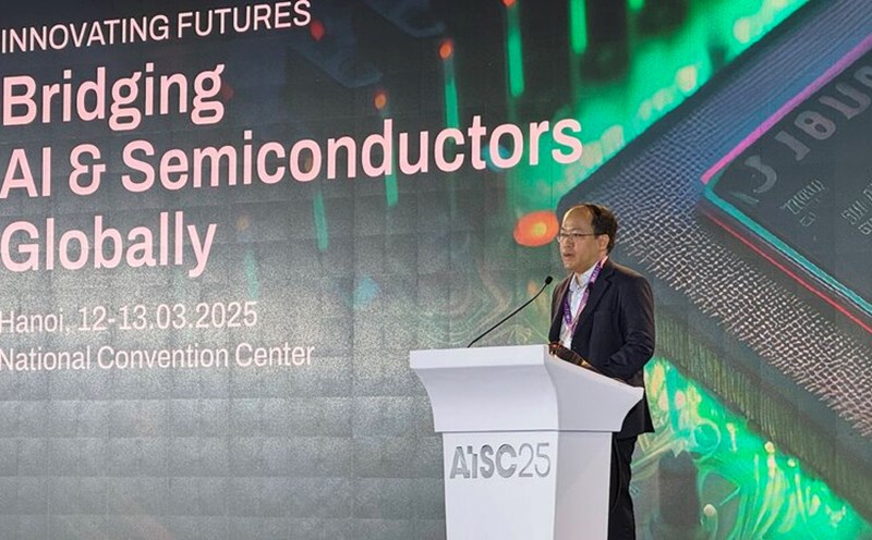 Mr. Vu Quoc Huy - Director of the National Innovation Center - delivered the opening speech at the conference. Photo: Anh Vu