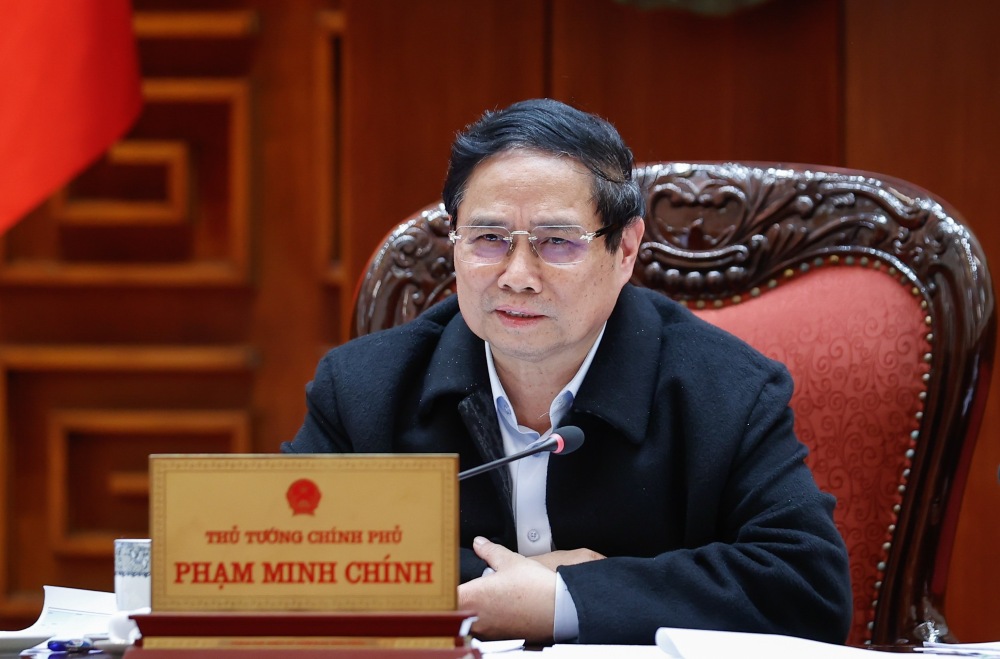 Regarding the arrangement and merger of administrative units, Prime Minister Pham Minh Chinh noted to consider the criteria of natural area, population size, history, geographical conditions, socio-economic level, and infrastructure. Photo: VGP