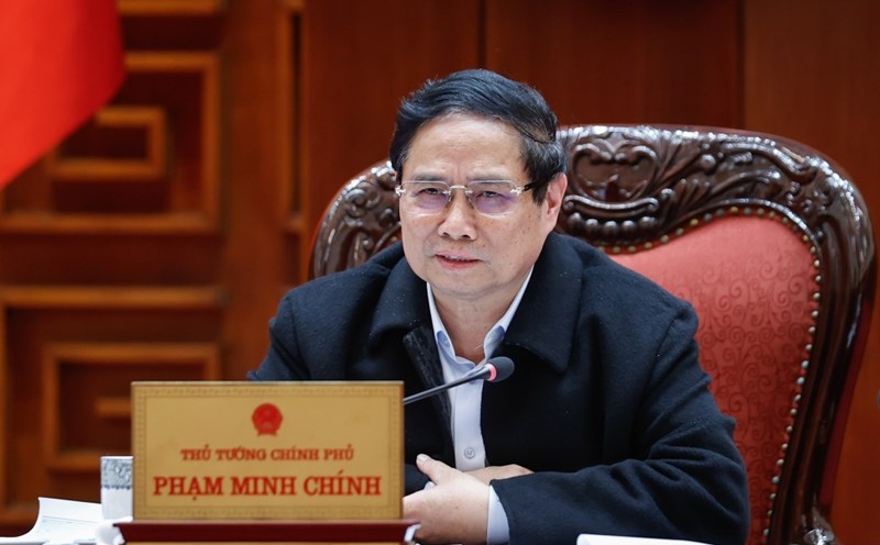 Regarding the arrangement and merger of administrative units, Prime Minister Pham Minh Chinh noted to consider the criteria of natural area, population size, history, geographical conditions, socio-economic level, and infrastructure. Photo: VGP