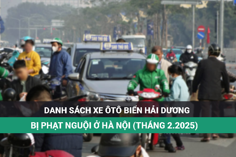 24 Hai Duong sea car owners later went to the police to handle fines