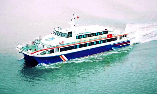 Tuyến tàu cao tốc TPHCM - Côn Đảo sử dụng tàu cao tốc Phú Quý Express với sức chứa 374 chỗ ngồi. Ảnh: Phú Quý Express