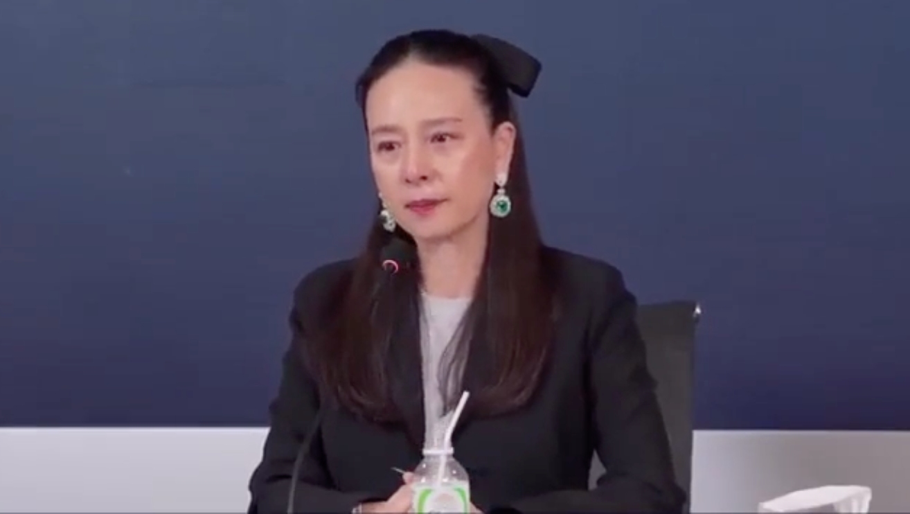 Madam Pang at a recent meeting. Photo: Cut from livestream video.