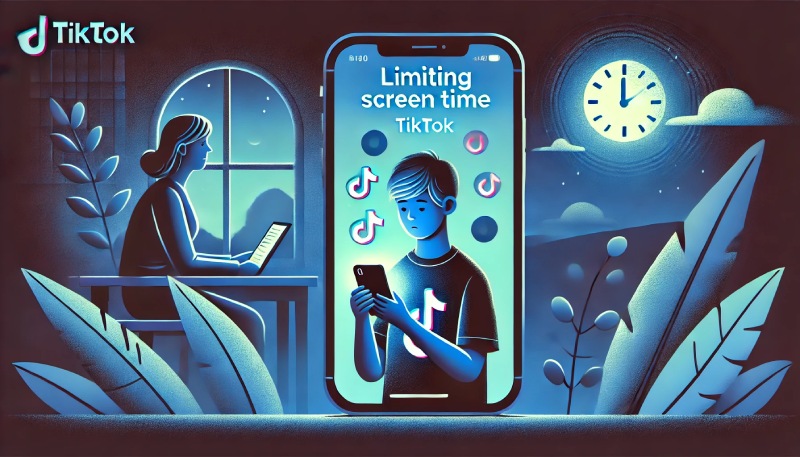 TikTok adds a series of child control features for parents. Illustrative photo created by AI