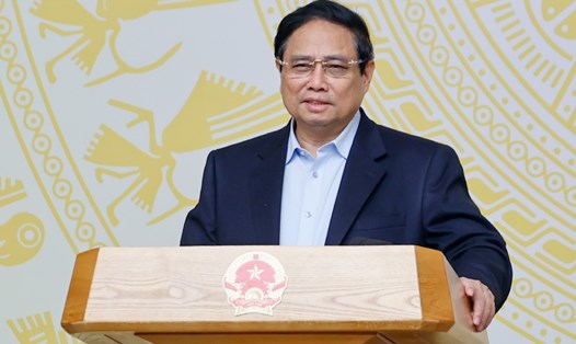 Ủy viên Bộ Chính trị, Thủ tướng Chính phủ Phạm Minh Chính giao Bộ Tài chính tiếp tục khuyến khích các doanh nghiệp bảo hiểm nghiên cứu, bổ sung các sản phẩm bảo hiểm mới. Ảnh: VGP